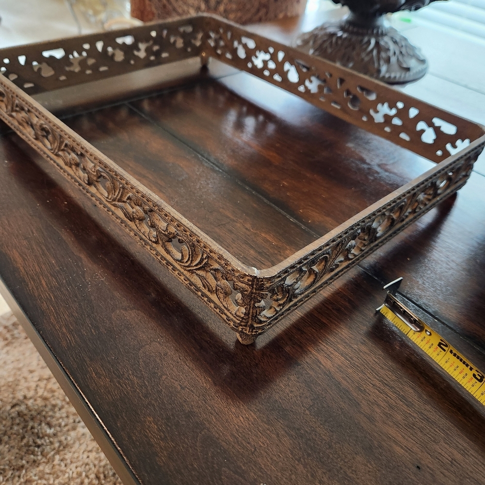 Large Ornate Bakeware Metal Base Holder From GG Collection